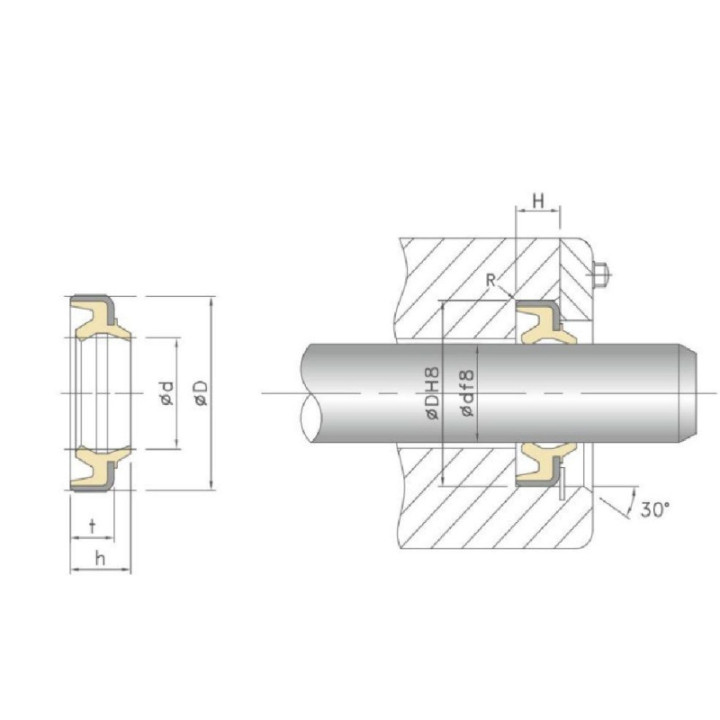 Грязесъемник армированный DKBI 130-146-9/12