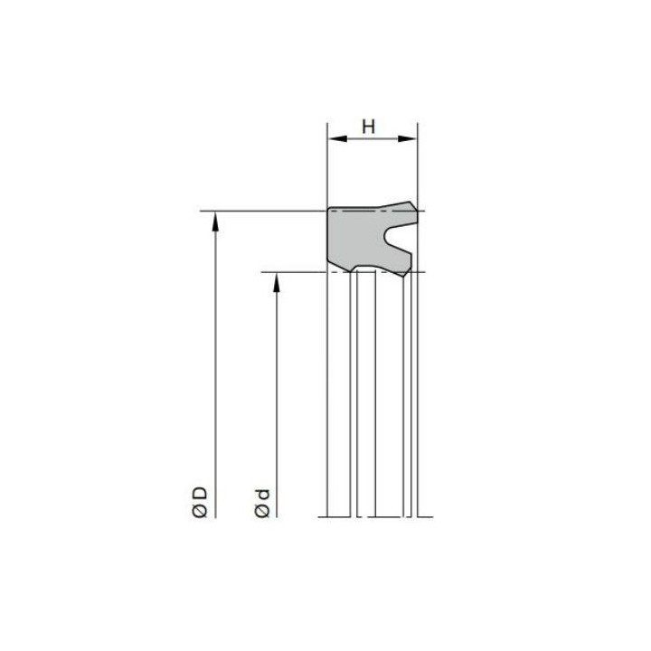 Манжета штока гидроцилиндра BS 60-72-9