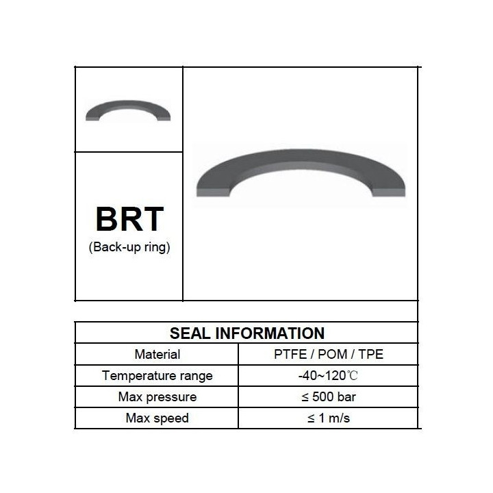 Кольцо защитное тефлоновое BRT 90-105-3